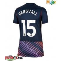 Camiseta Tottenham Hotspur Lucas Bergvall #15 Visitante Equipación para mujer 2026-27 manga corta